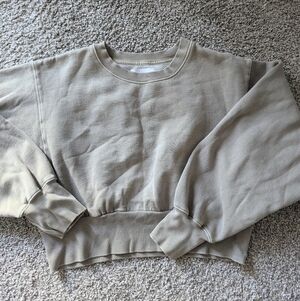 TNA Cropped Crewneck Pullover